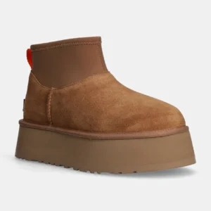 Μπότες σουέτ UGG Classic Mini Dipper καφε κωδ:di-2