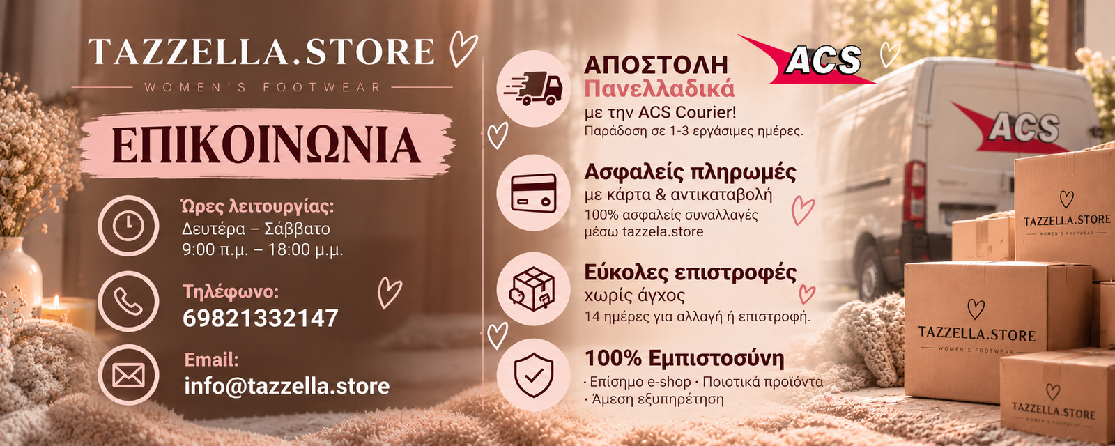 Επικοινωνία και Αποστολές Tazzella